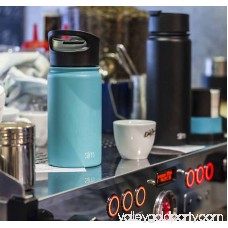 Simple Modern 10 oz Summit Kid's Water Bottle + Extra Lid - Vacuum Insulated Powder Coated Skinny Cute Thermos 18/8 Stainless Steel Flask - Blue Hydro Travel Mug - Twilight 567920685